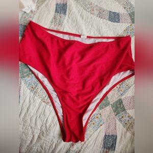 Women's Red Bikini Bottom